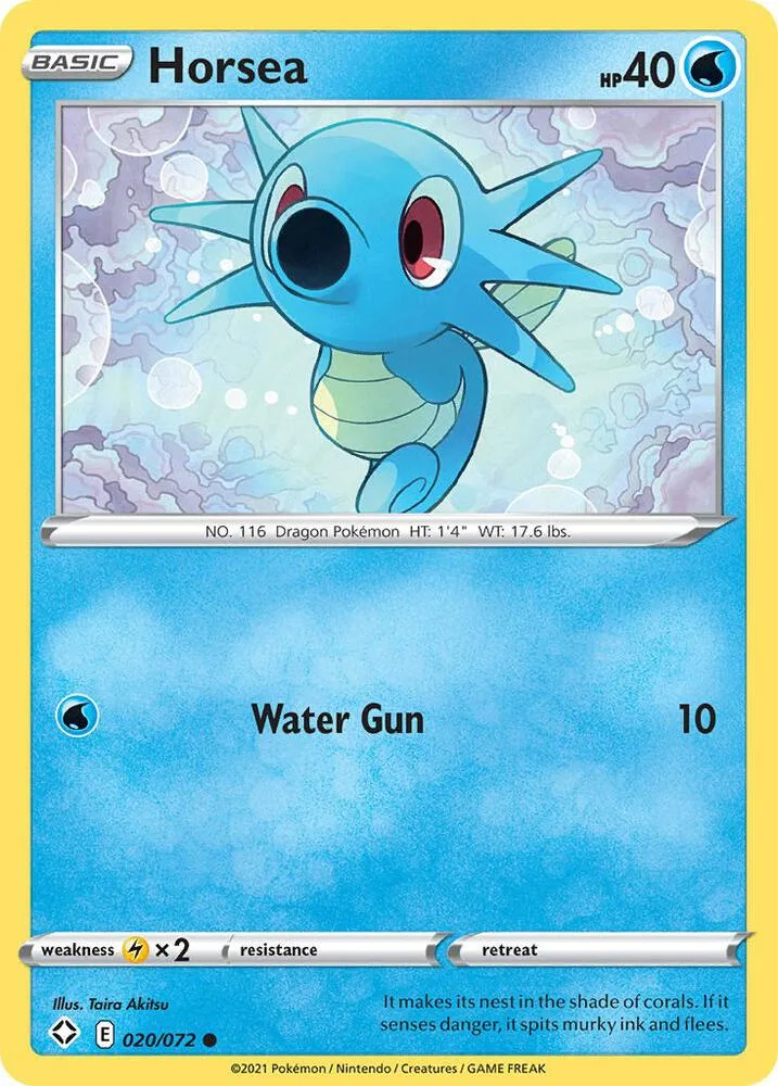 Horsea card front