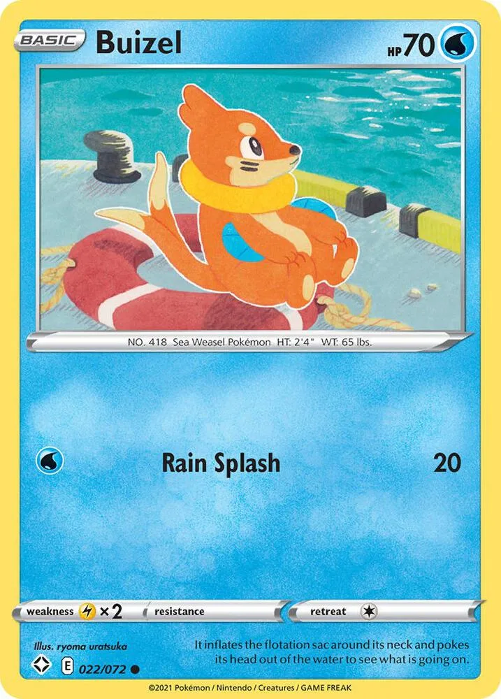 Buizel card front