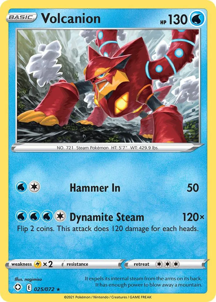 Volcanion card front