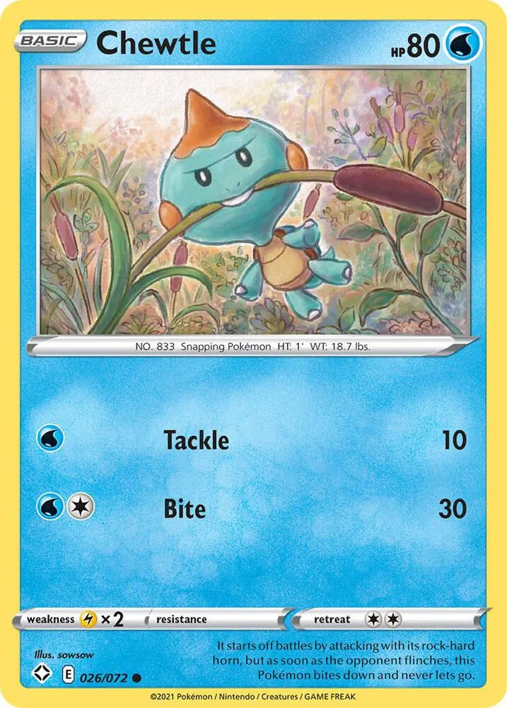 Chewtle card front