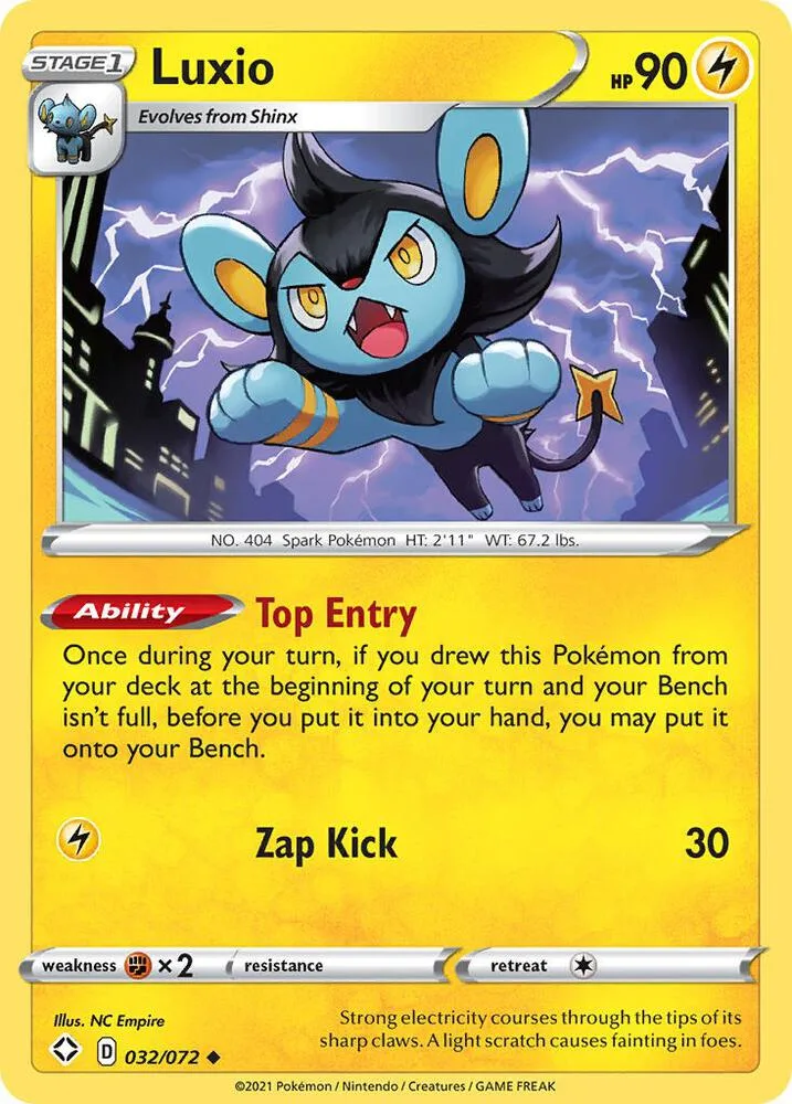 Luxio card front