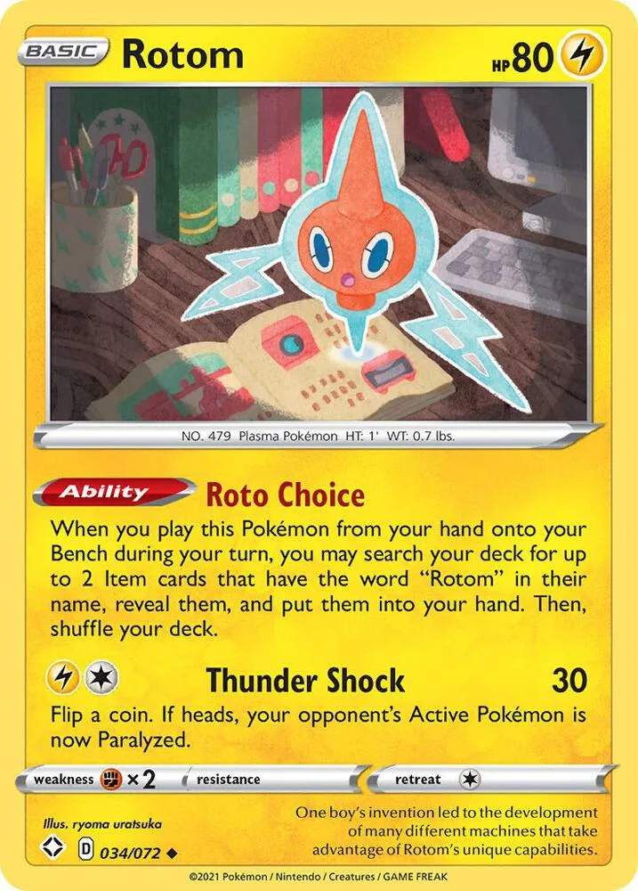 Rotom card front