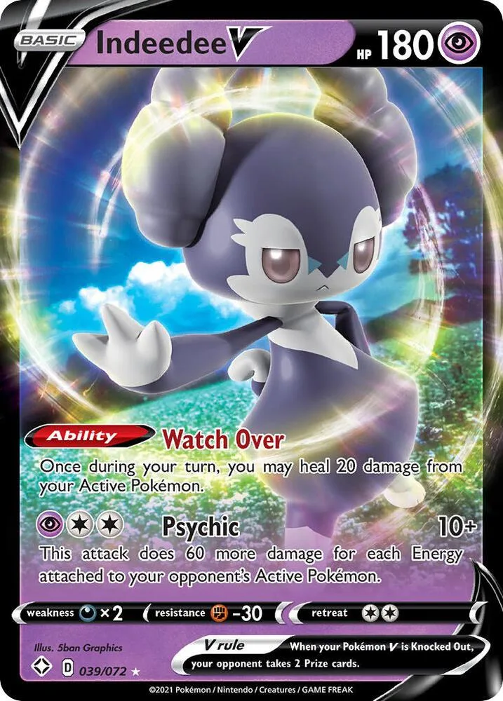 Indeedee V card front