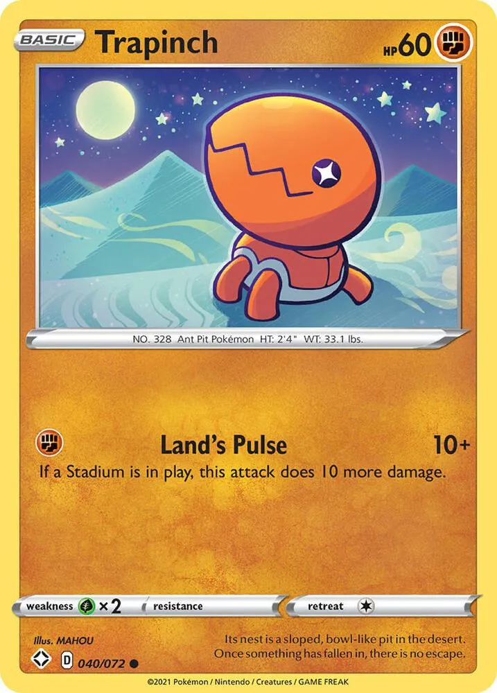 Trapinch card front