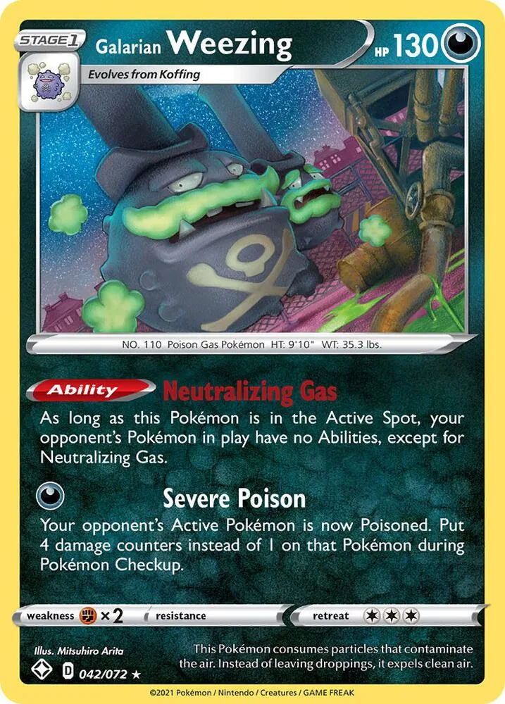 Galarian Weezing card front