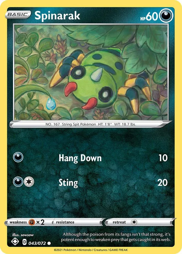 Spinarak card front