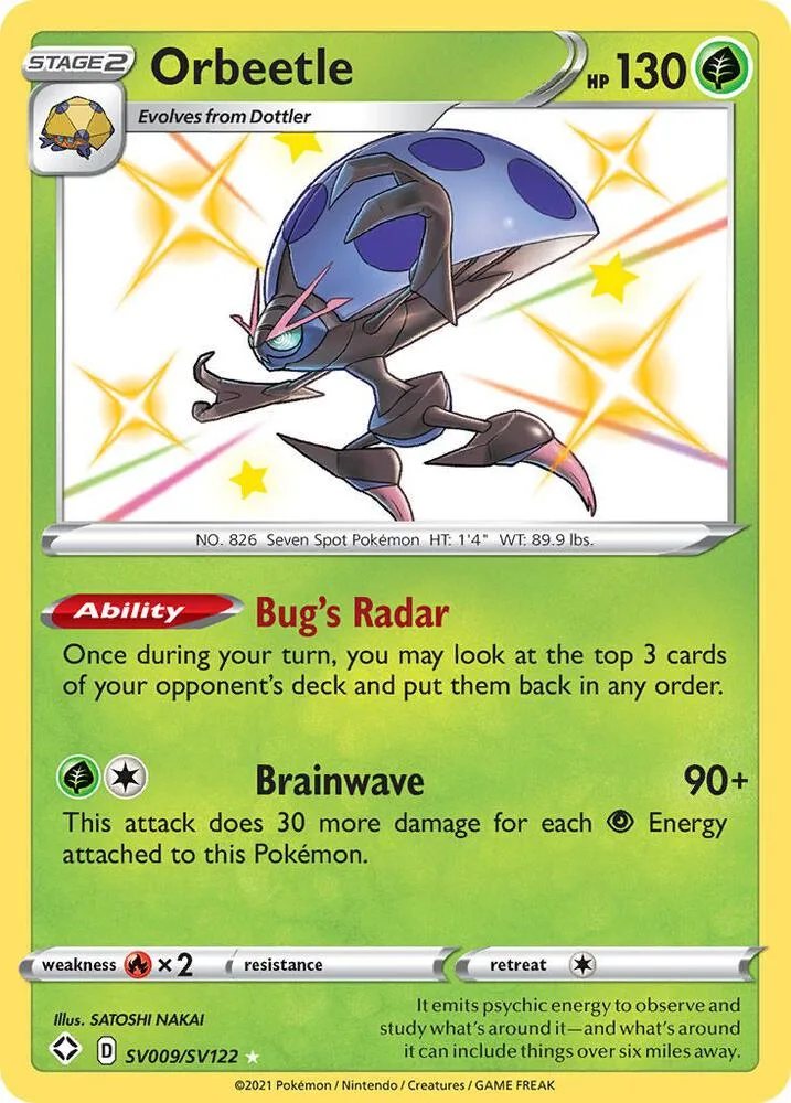 Orbeetle card front