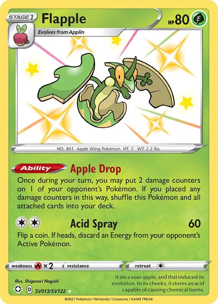 Flapple card front