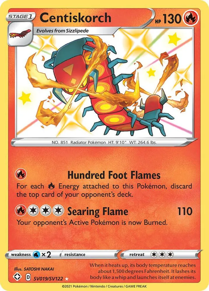 Centiskorch card front