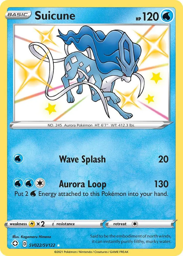 Suicune card front