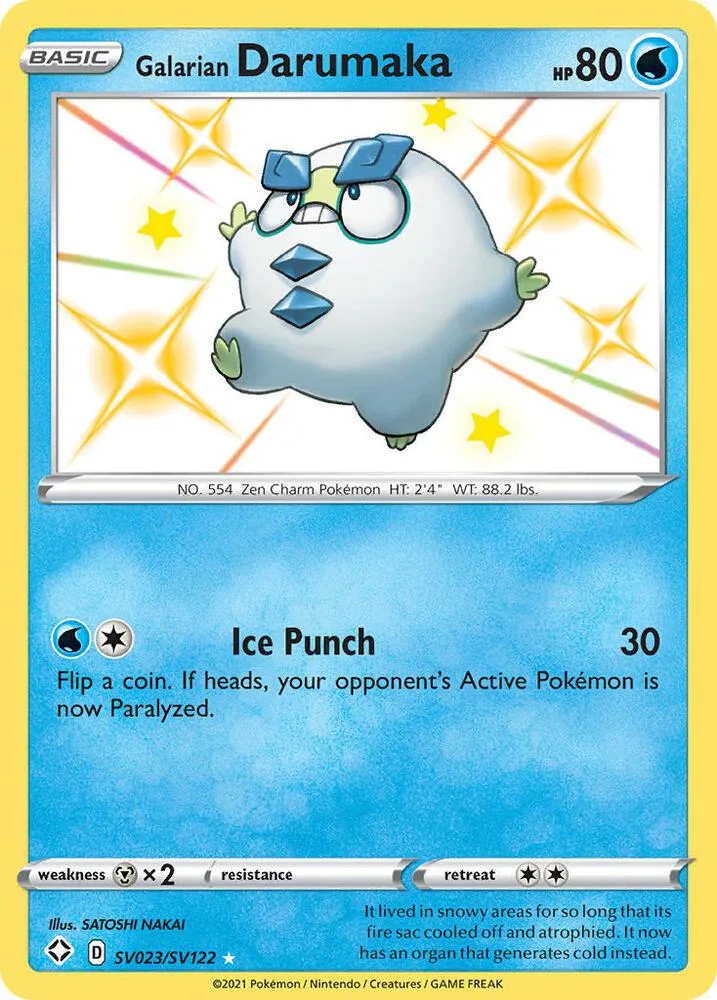 Galarian Darumaka card front