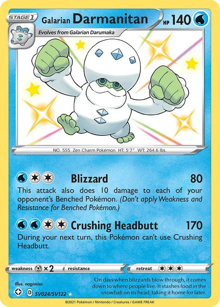 Galarian Darmanitan card front