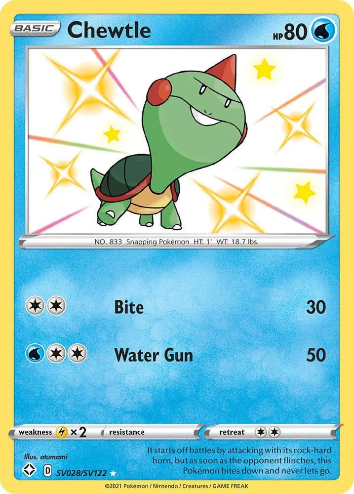 Chewtle card front