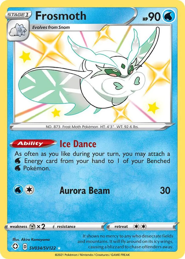 Frosmoth card front