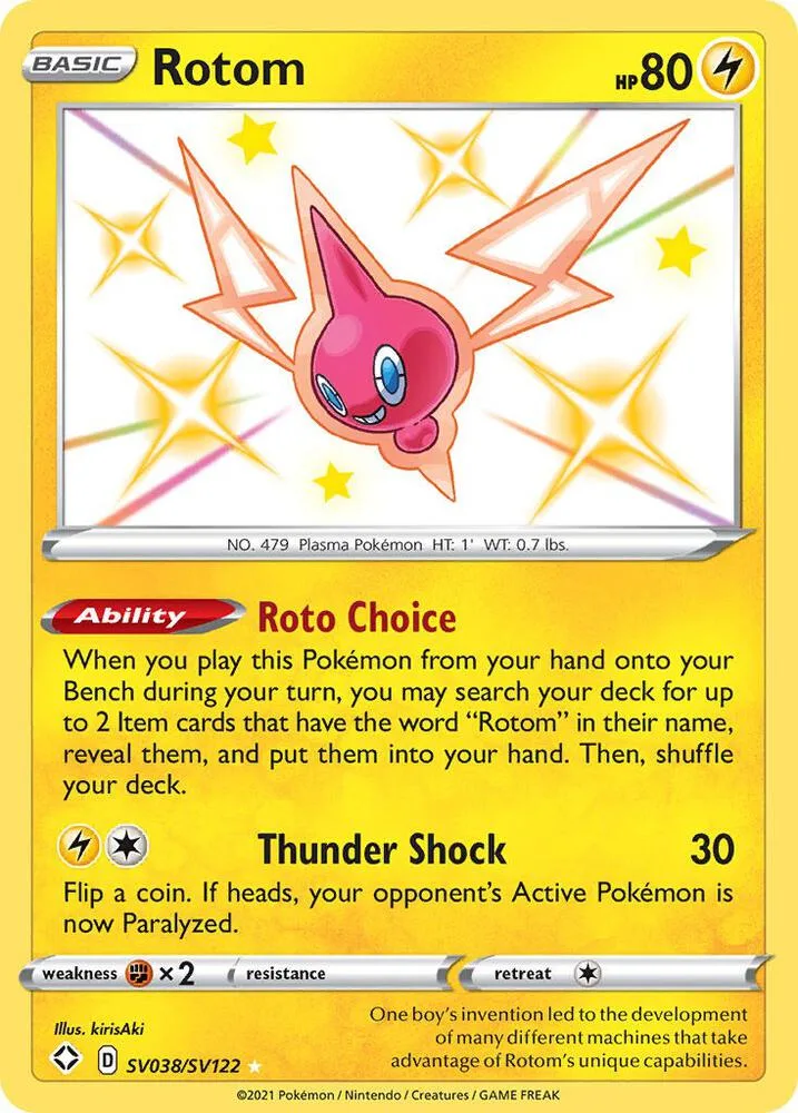 Rotom card front