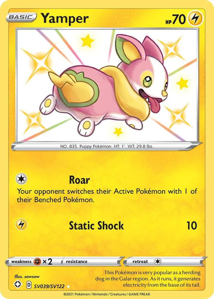 Yamper card front