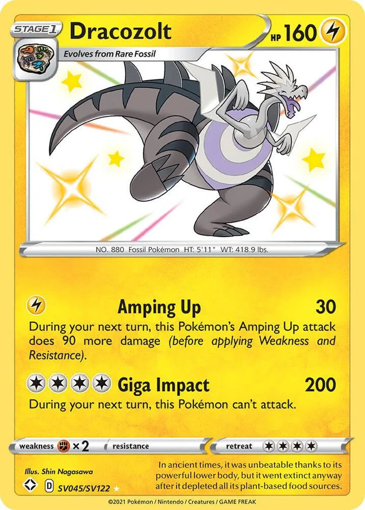 Dracozolt card front