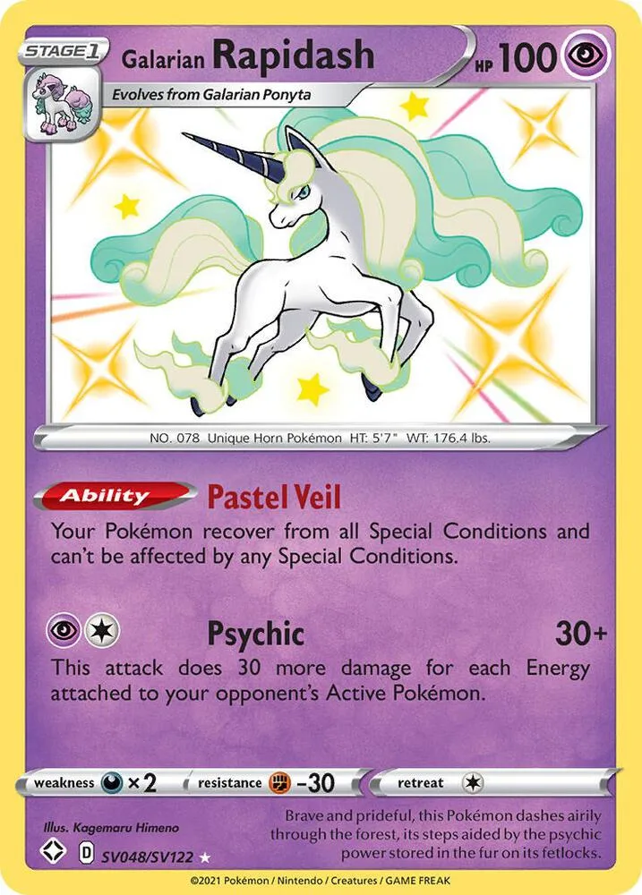 Galarian Rapidash card front
