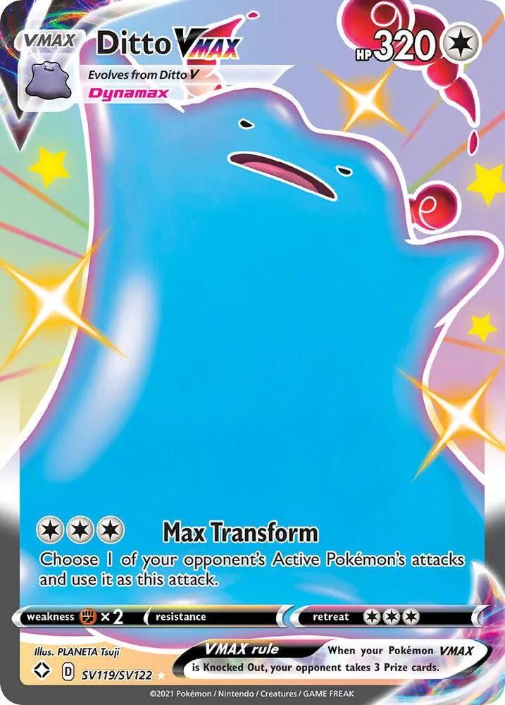 Ditto VMAX Holofoil card