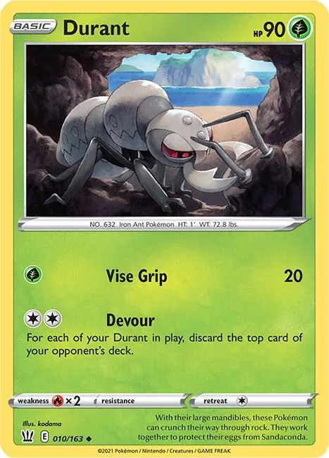 Durant card front