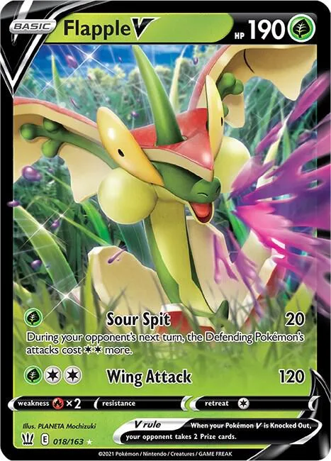 Flapple V card front
