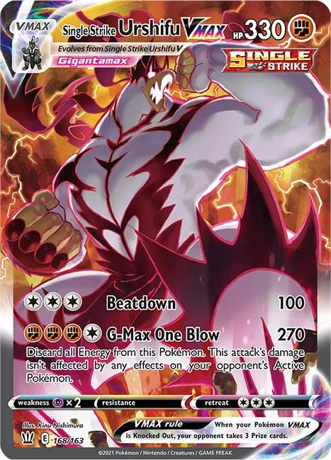 Single Strike Urshifu VMAX (Alternate Art Secret) Holofoil card