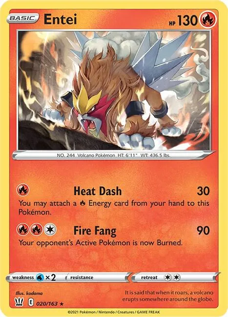 Entei card front