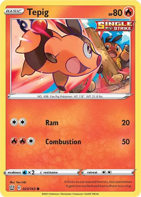 Tepig card front