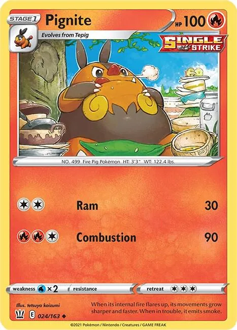 Pignite card front