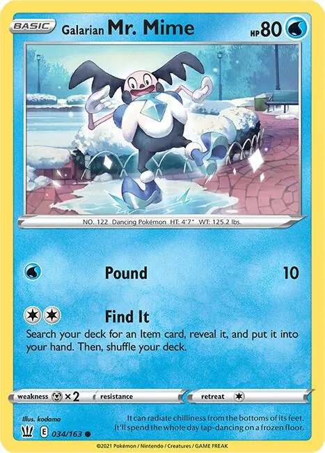 Galarian Mr. Mime card front