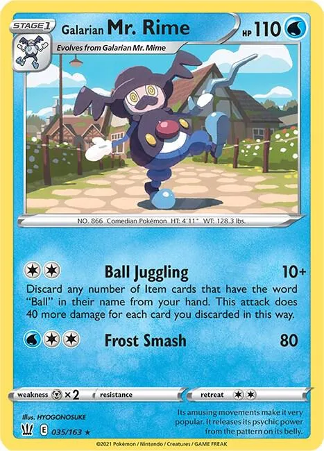 Galarian Mr. Rime card front
