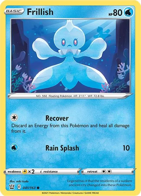 Frillish card front