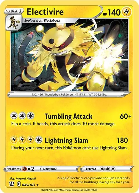 Electivire card front
