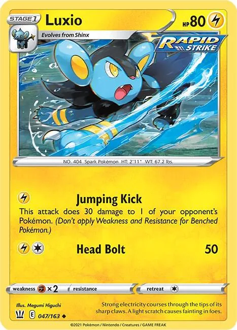Luxio card front