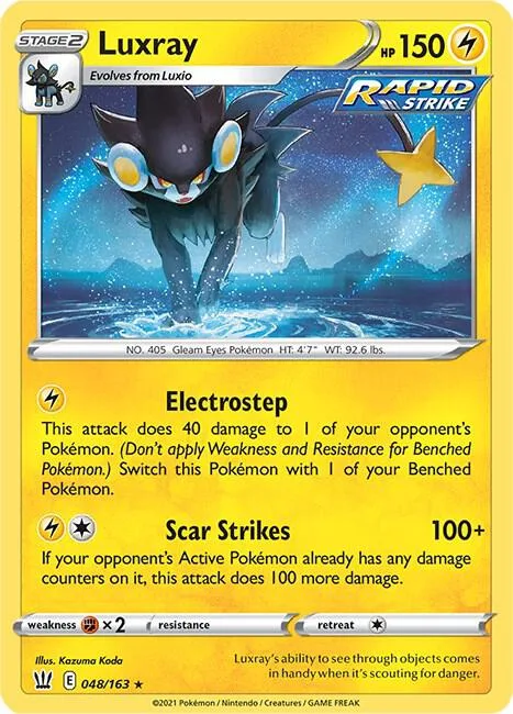 Luxray card front