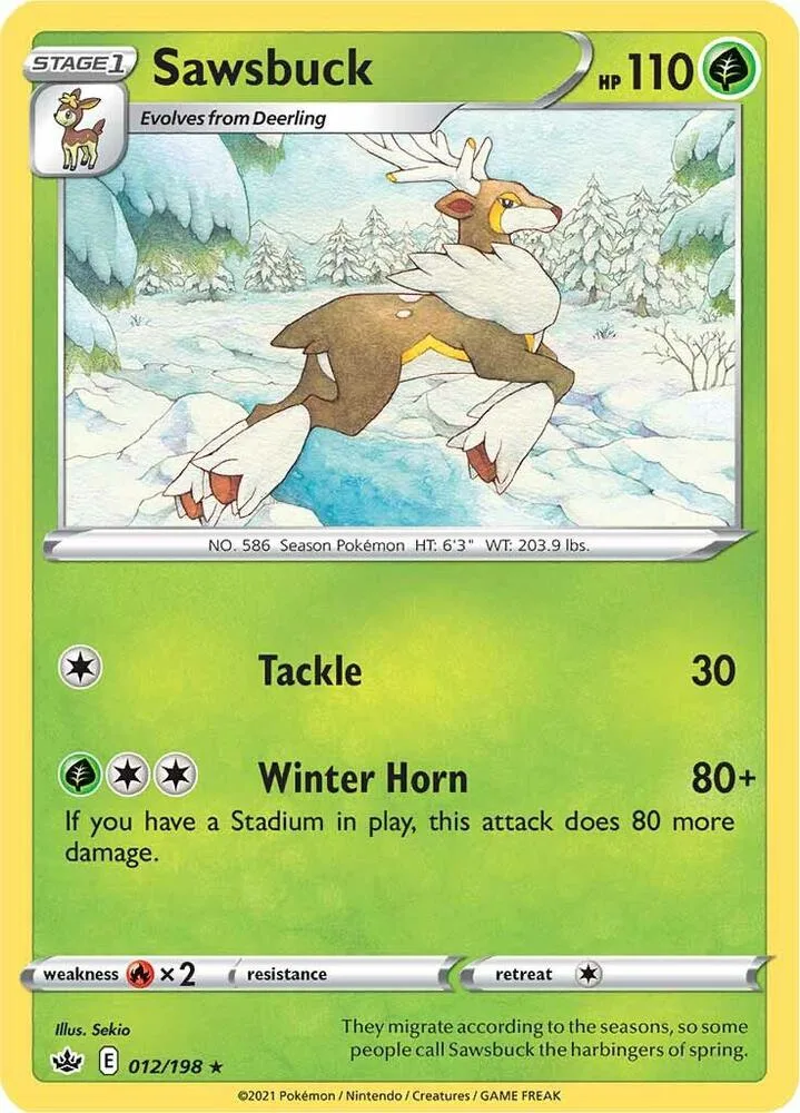 Sawsbuck card front