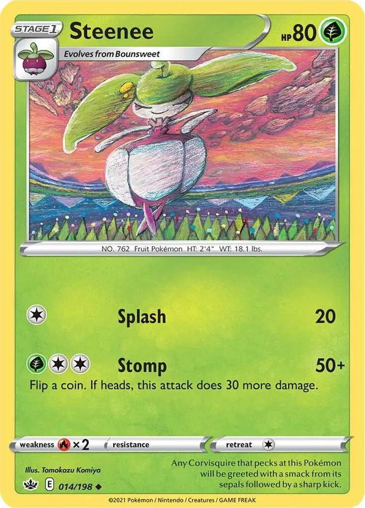 Steenee card front