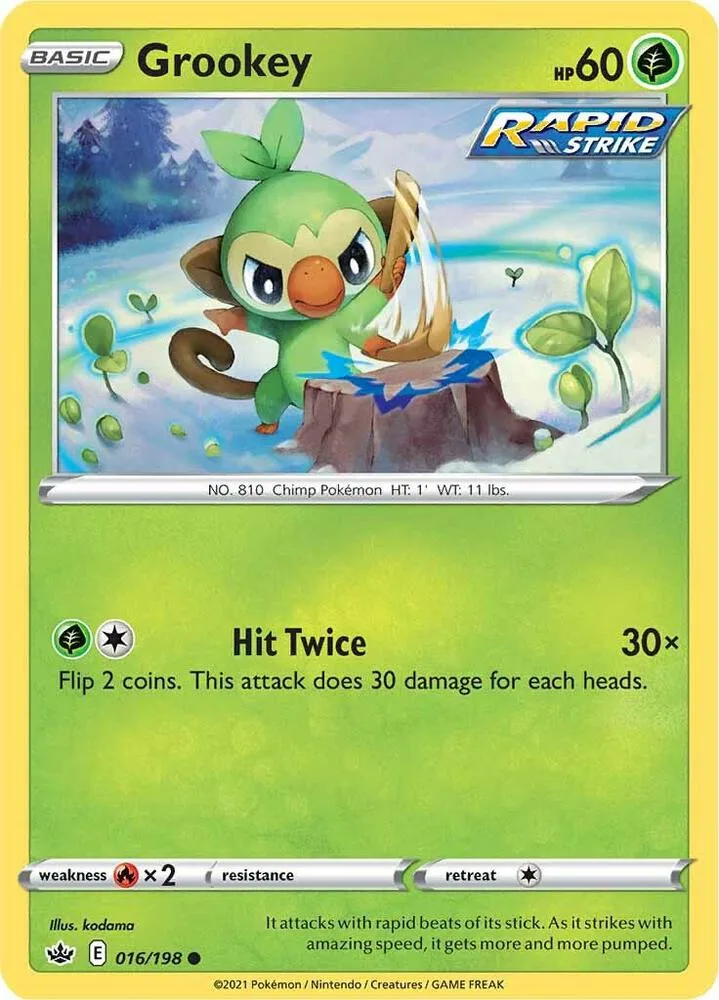 Grookey card front