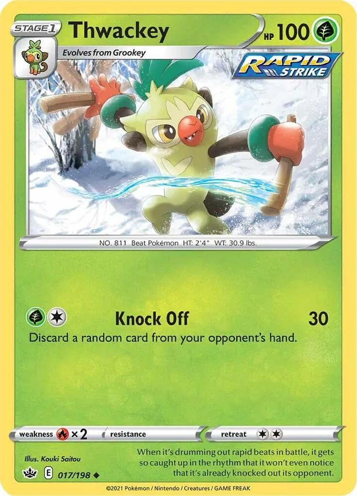 Thwackey card front