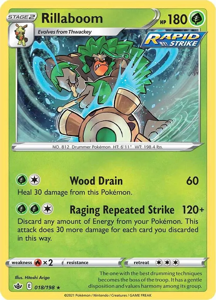 Rillaboom card front