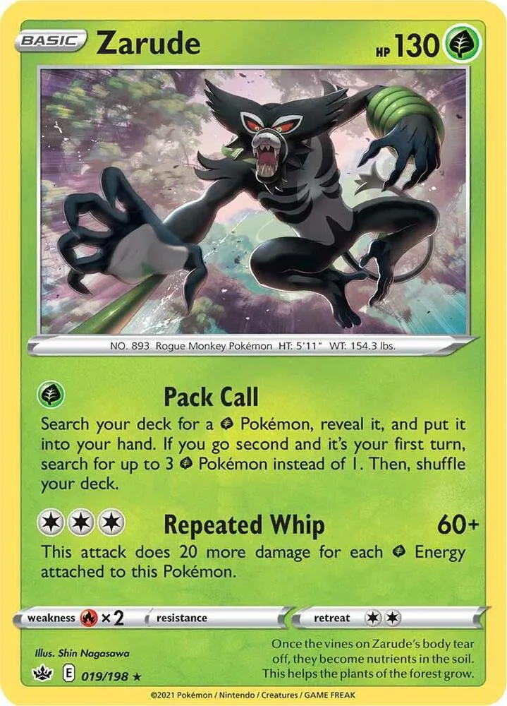 Zarude card front