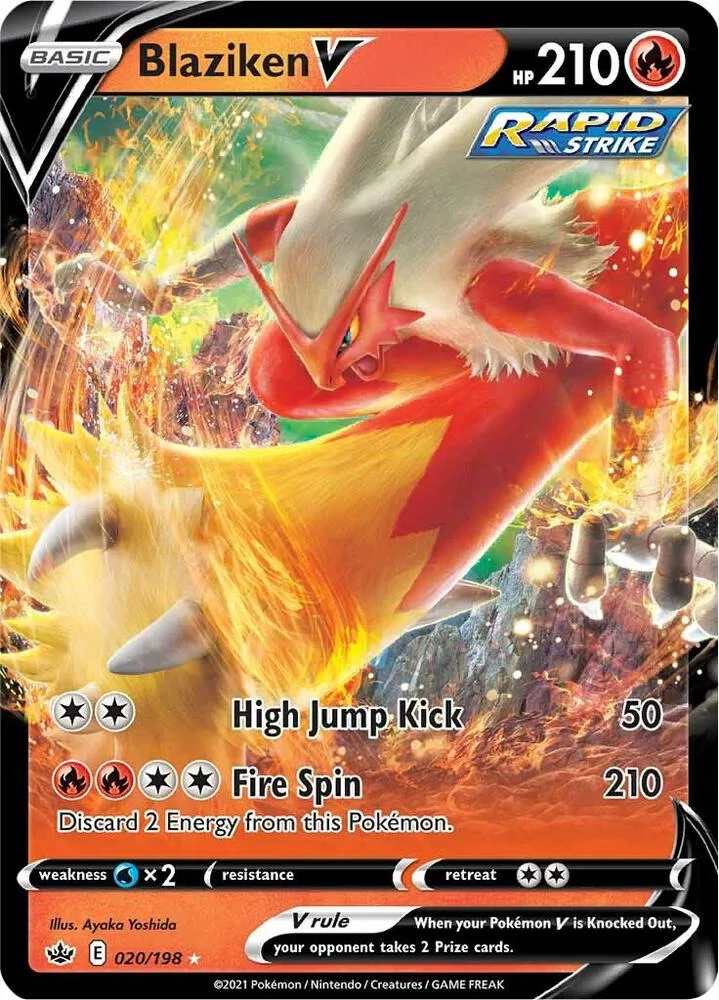 Blaziken V card front