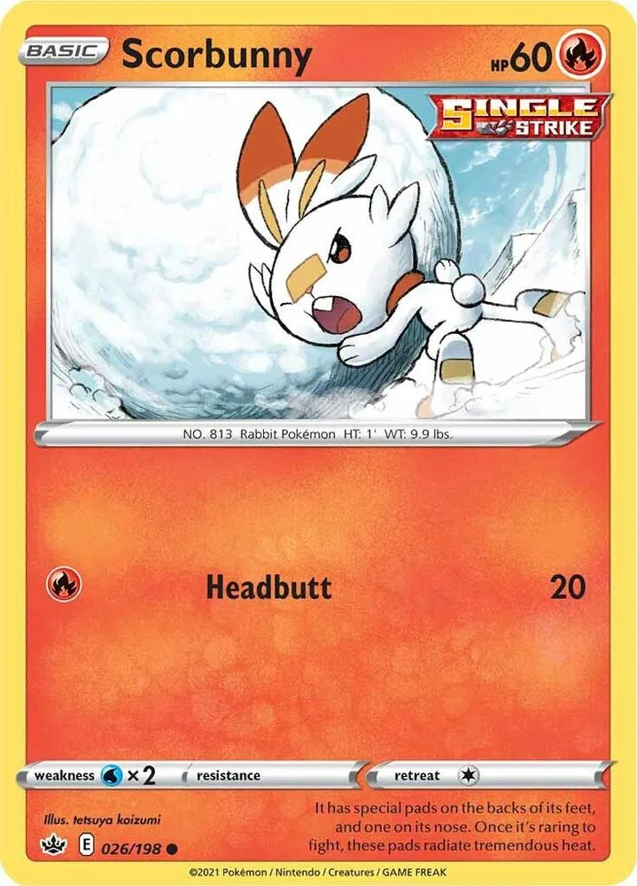 Scorbunny card front