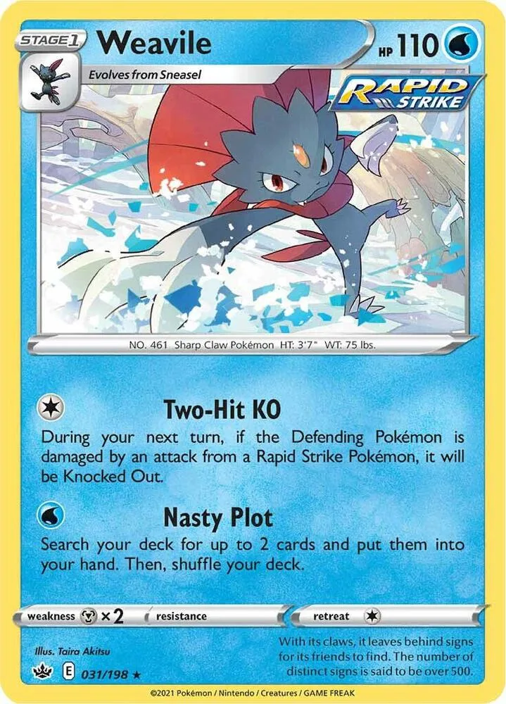 Weavile card front