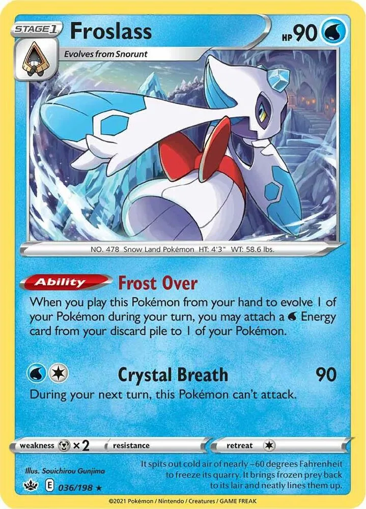 Froslass card front