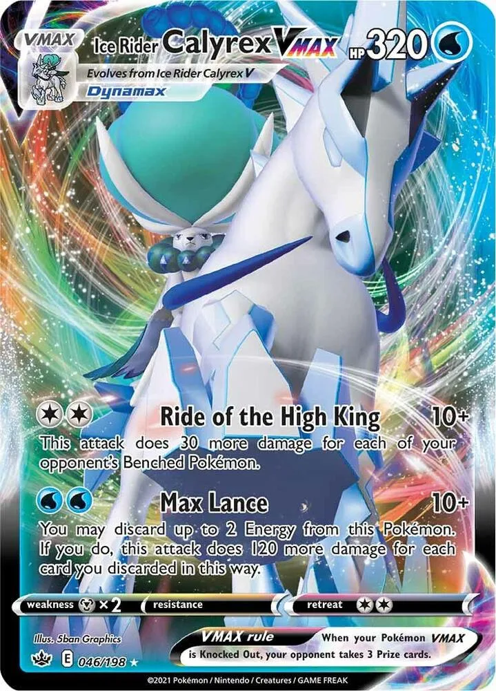 Ice Rider Calyrex VMAX card front