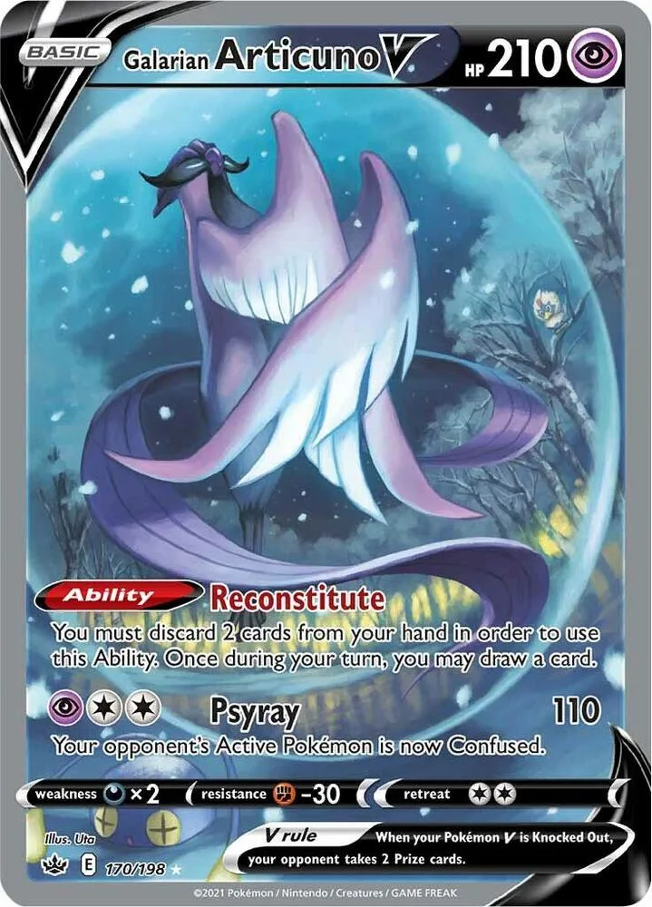 Galarian Articuno V (Alternate Full Art) Holofoil card