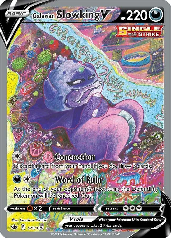 Galarian Slowking V (Alternate Full Art) Holofoil card