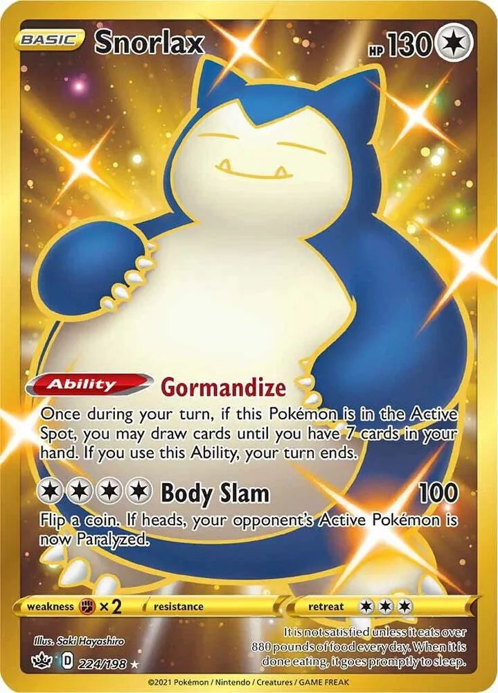 Snorlax (Secret) Holofoil card