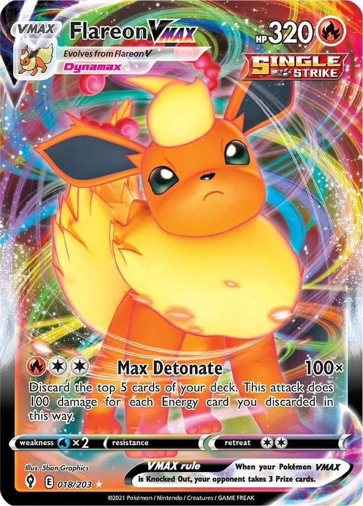 Flareon VMAX card front